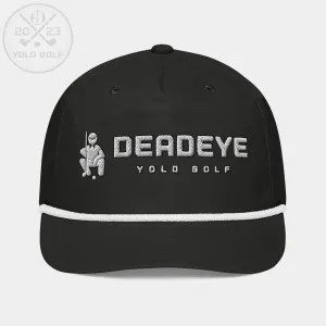 "Deadeye" Golf Rope Cap (Silver/Black Embroidery)