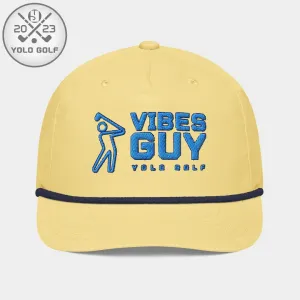 "Vibes Guy" Golf Rope Cap (Royal Teal Embroidery)