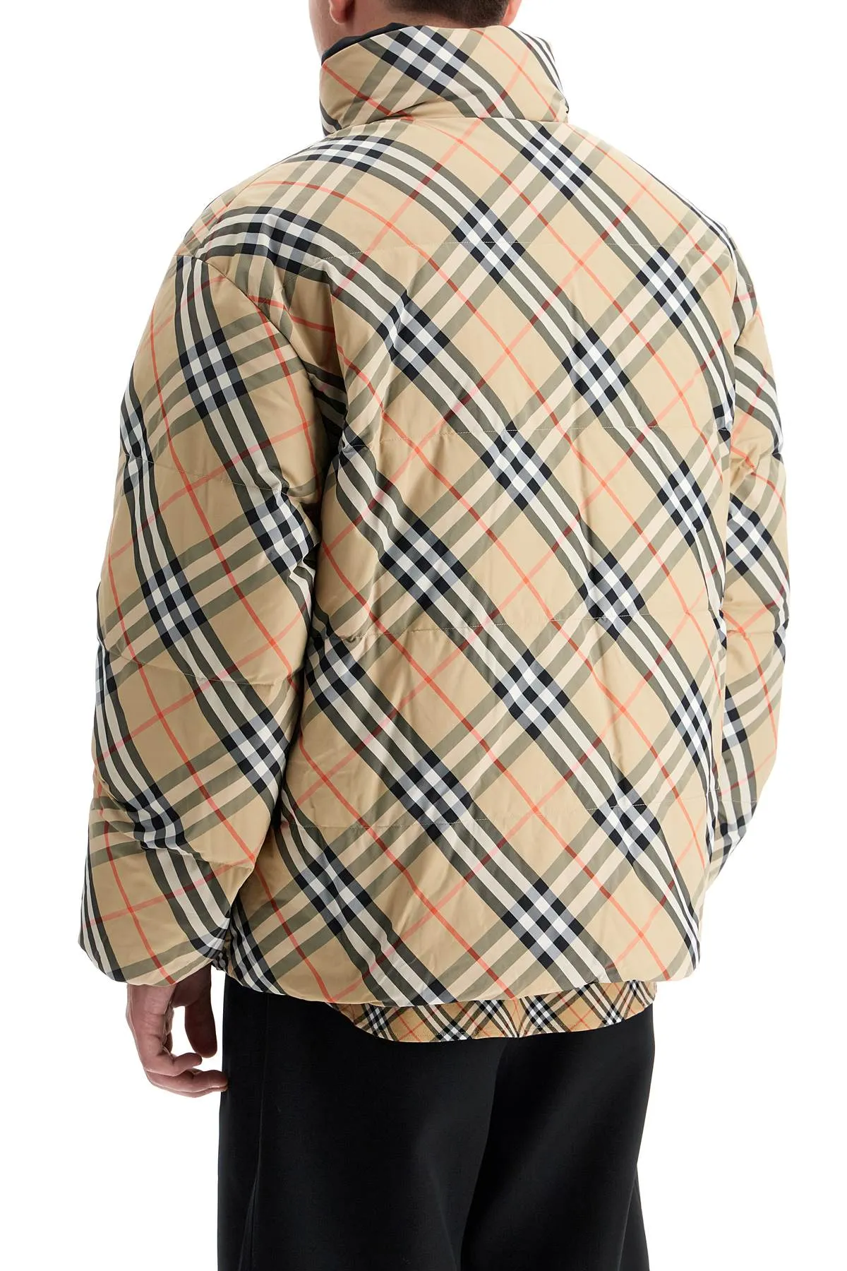 reversible nylon down jacket