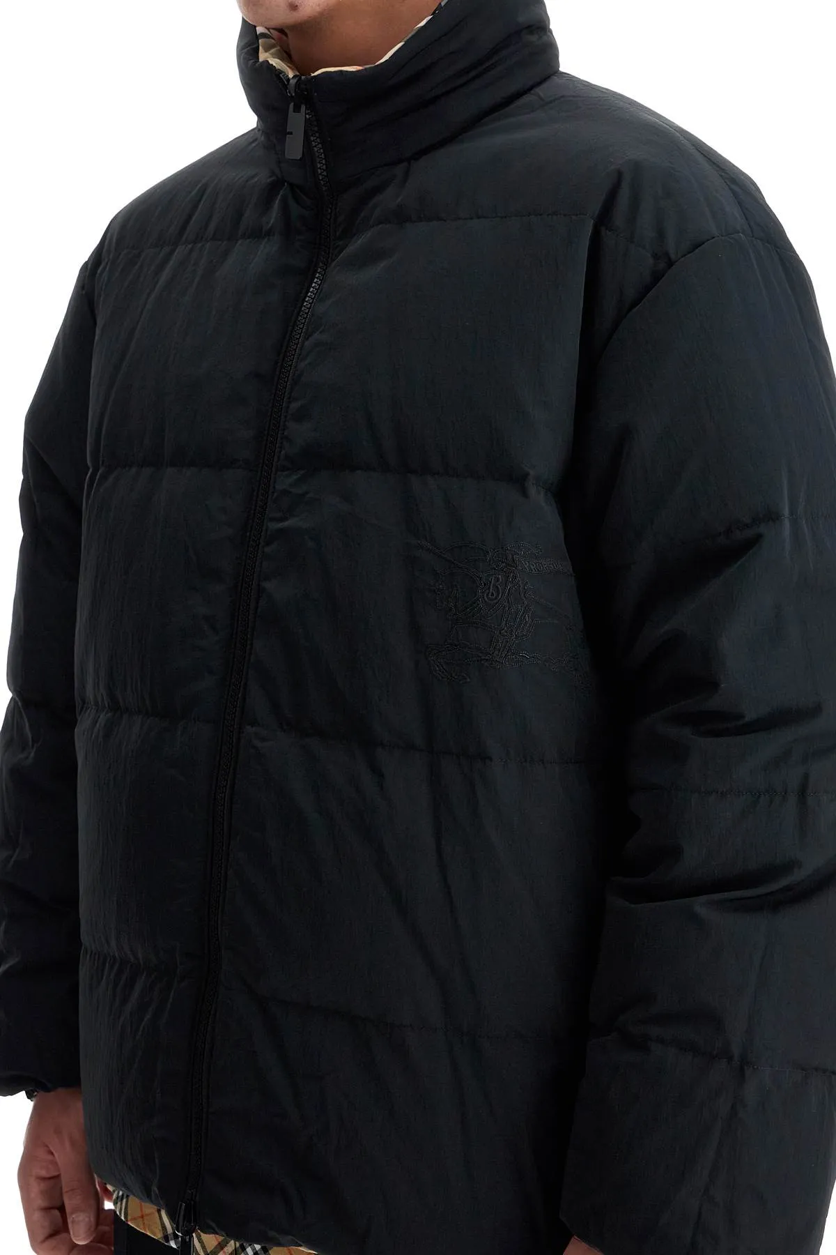 reversible nylon down jacket