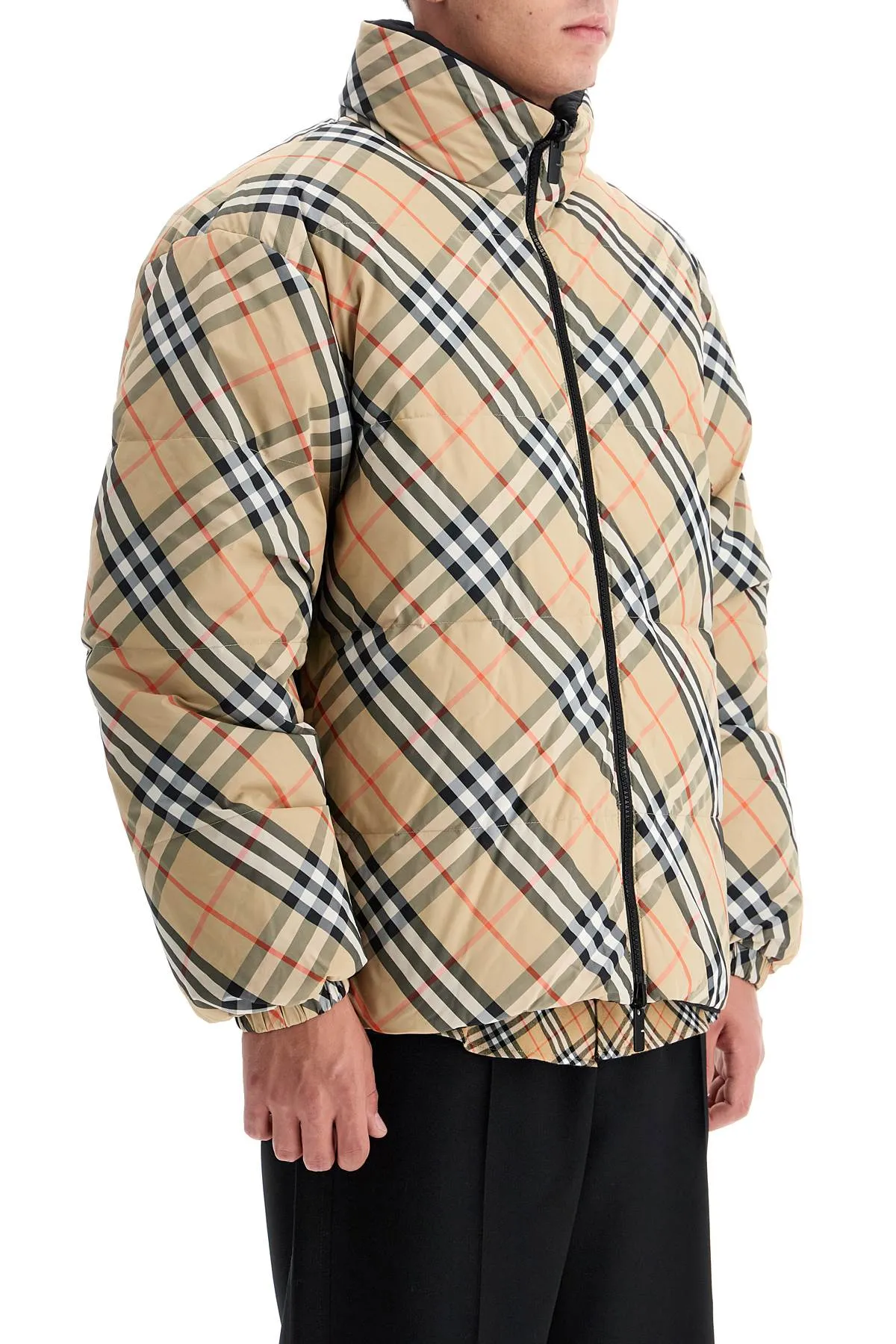 reversible nylon down jacket