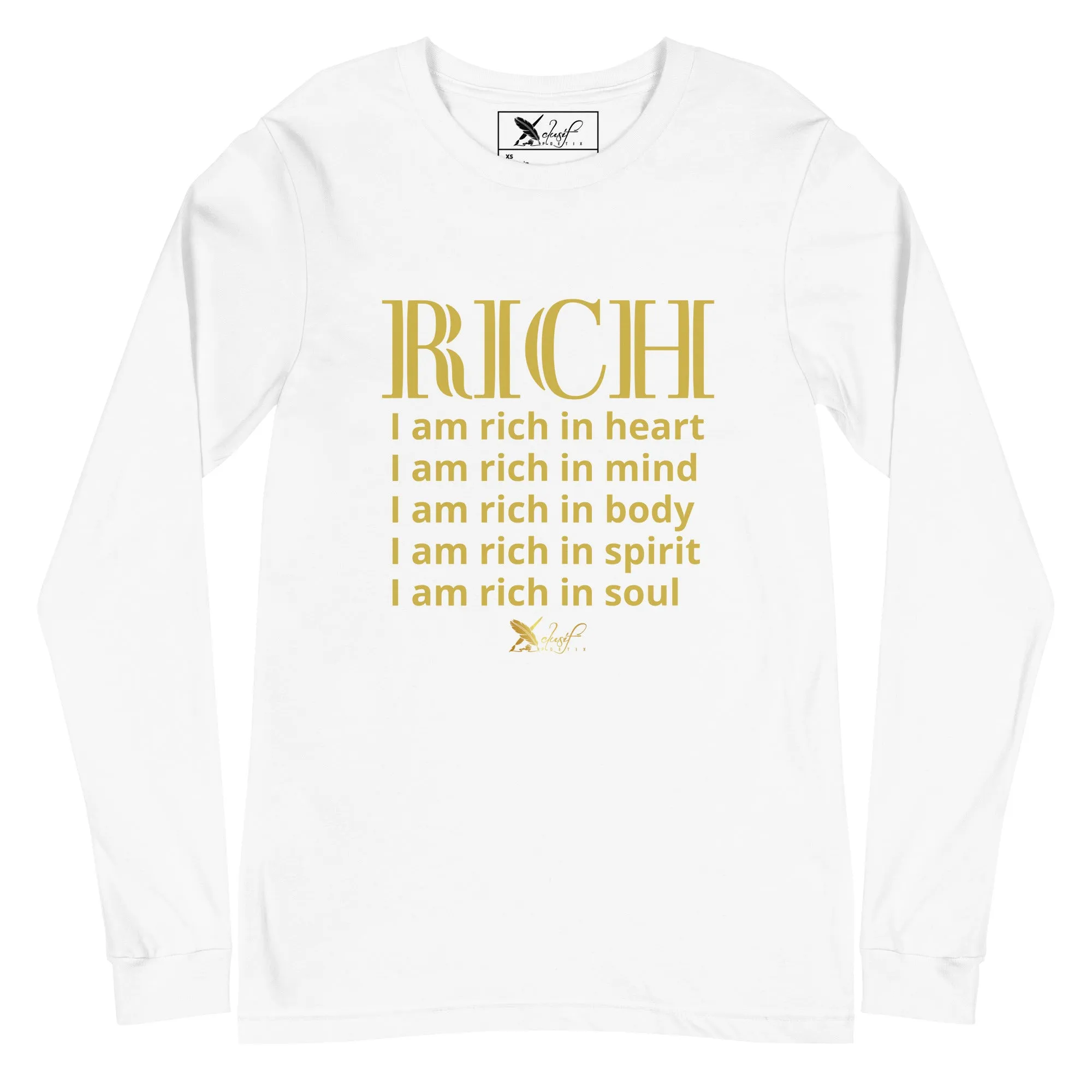 RICH BY XCLUSIF POETIX Unisex Long Sleeve Tee