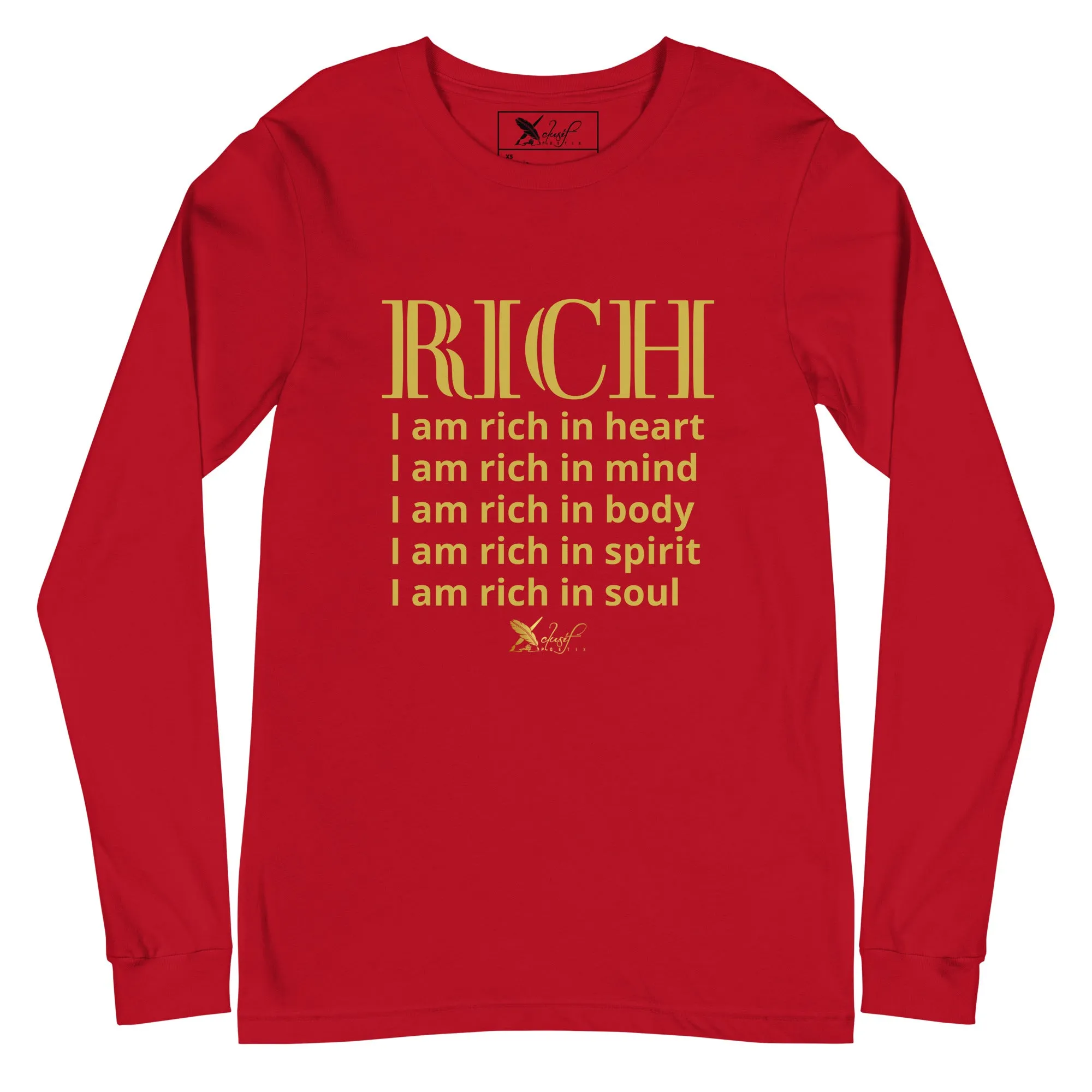 RICH BY XCLUSIF POETIX Unisex Long Sleeve Tee
