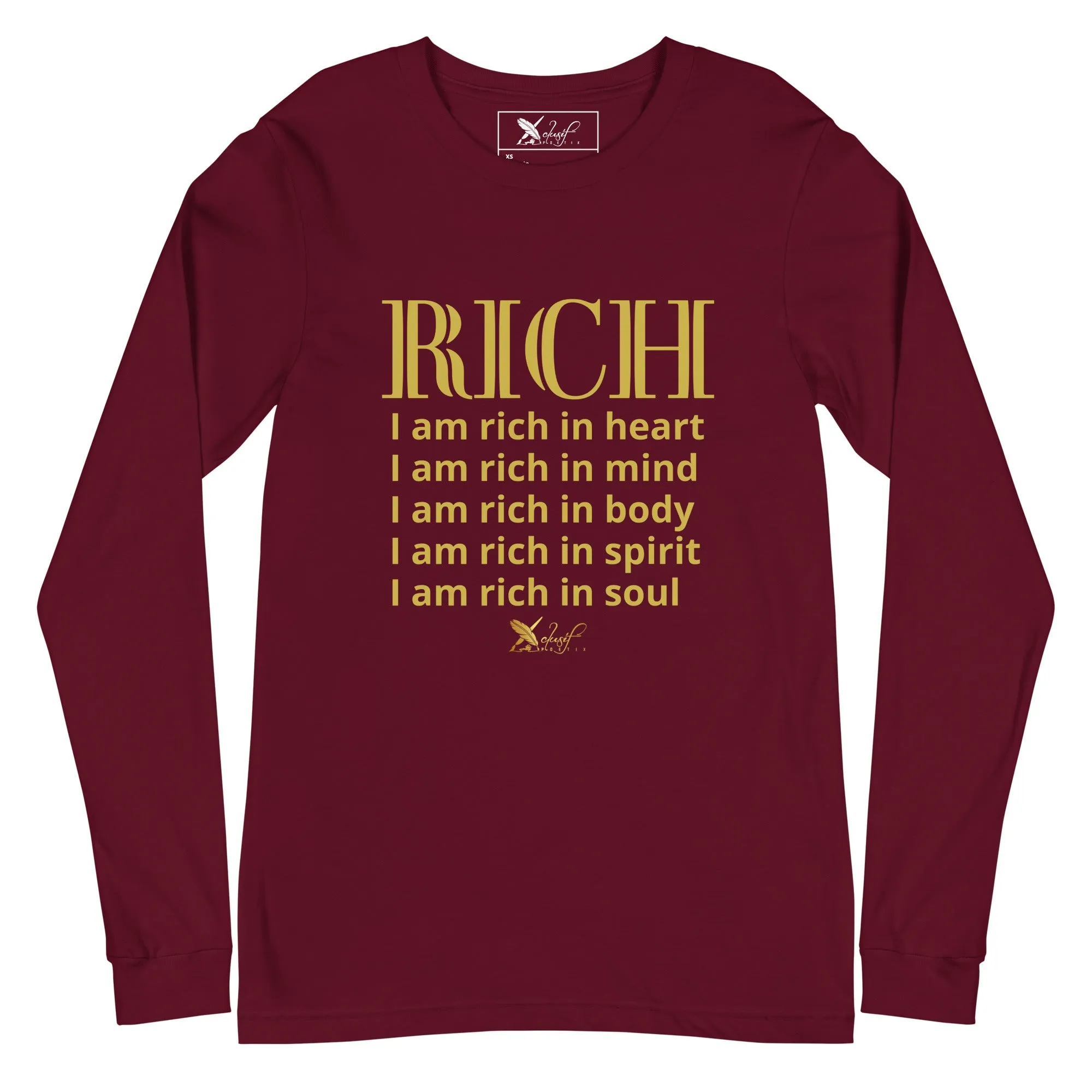 RICH BY XCLUSIF POETIX Unisex Long Sleeve Tee