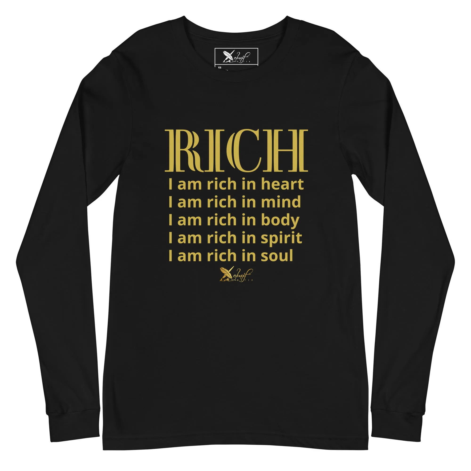 RICH BY XCLUSIF POETIX Unisex Long Sleeve Tee