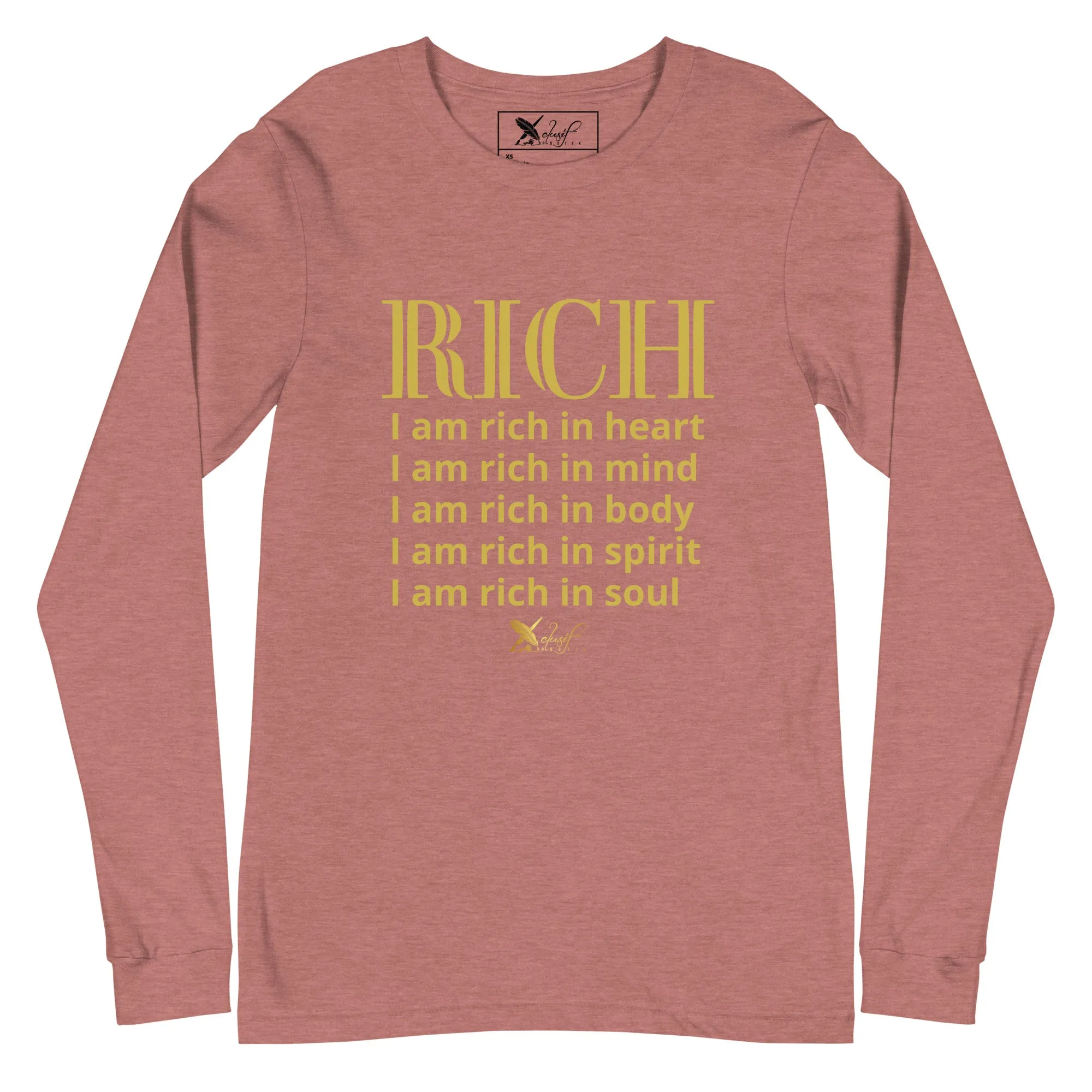 RICH BY XCLUSIF POETIX Unisex Long Sleeve Tee