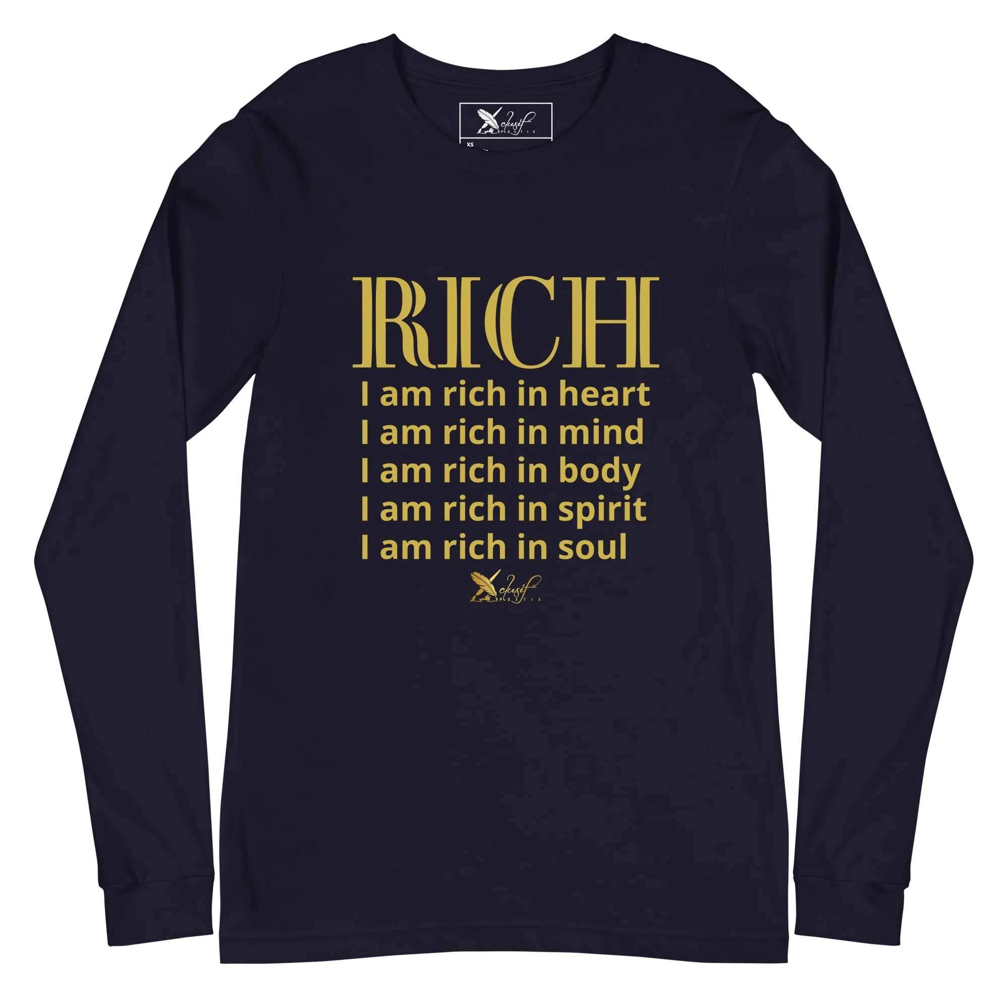 RICH BY XCLUSIF POETIX Unisex Long Sleeve Tee