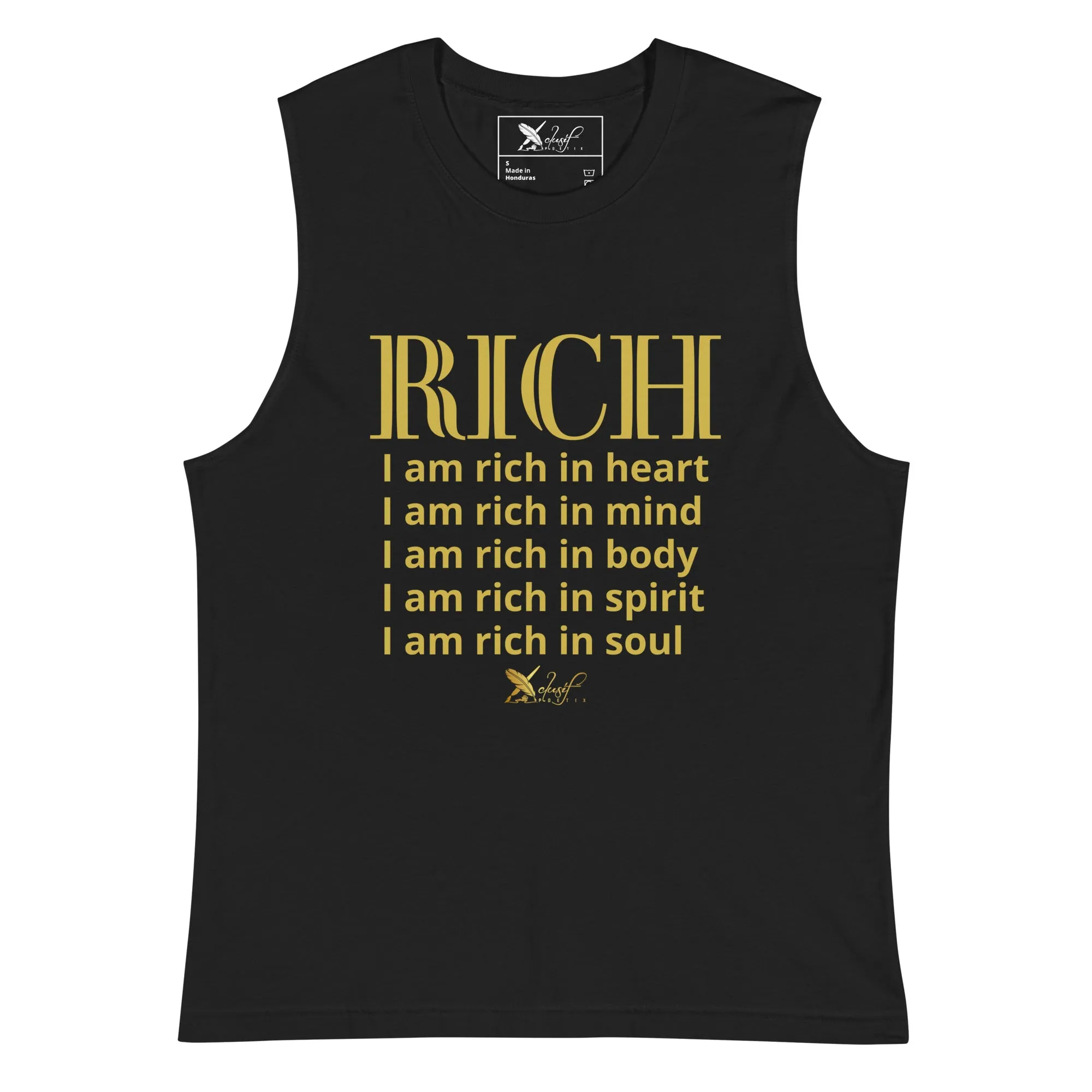 RICH BY XCLUSIF POETIX Unisex Muscle Shirt