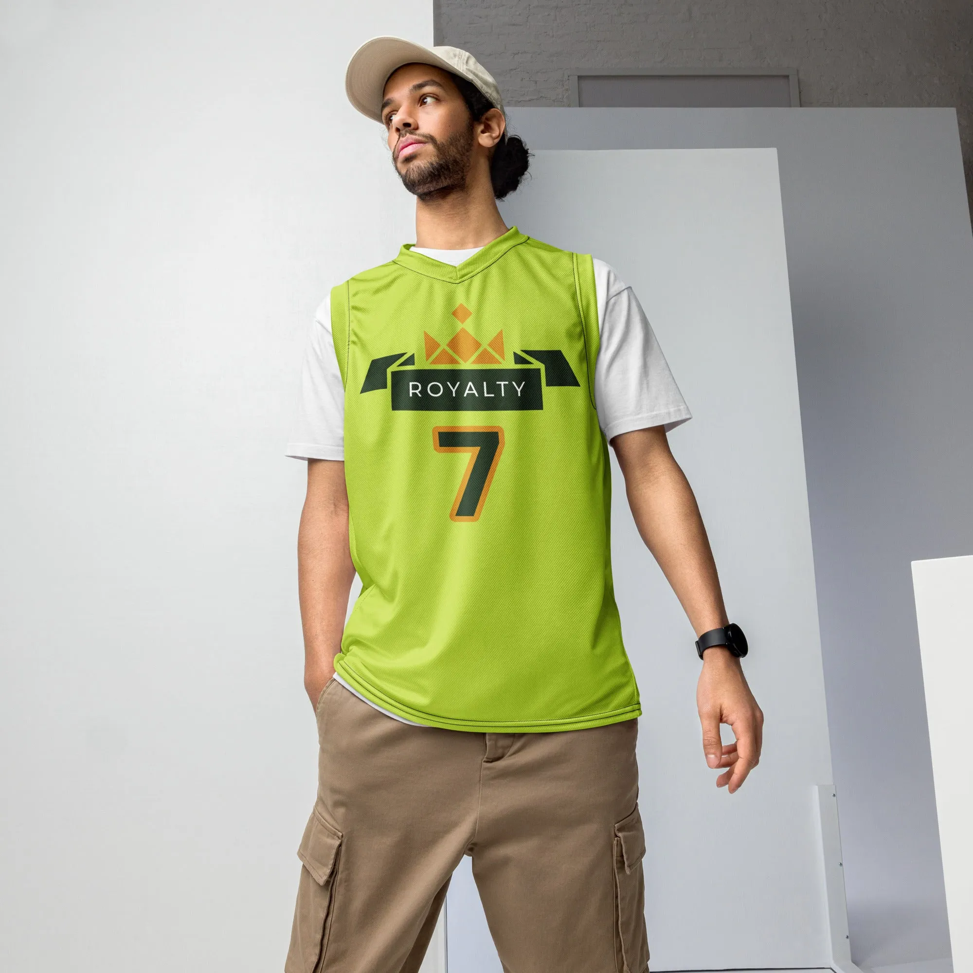 ROYALTY BY XCLUSIF POETIX LIGHT GREEN unisex basketball jersey