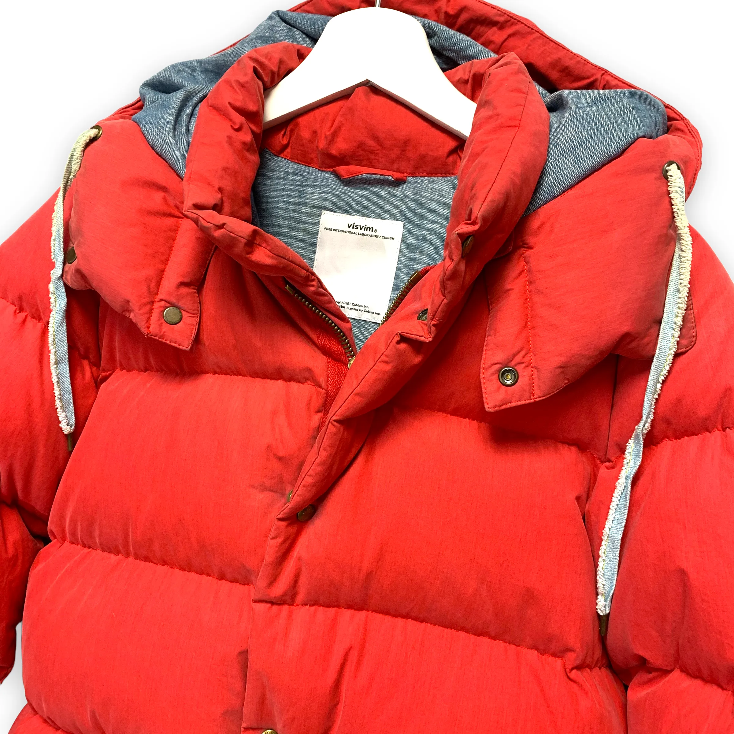 [S] Visvim Adventura Hooded Down Jacket Red