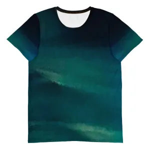 Sea Green Men's Athletic T-shirt
