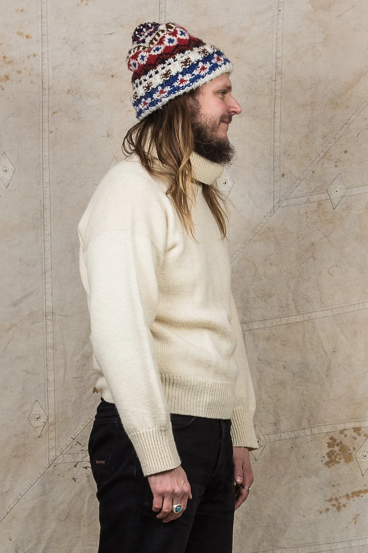 Second Hand Nigel Cabourn Rollneck Submariner Wool Sweater EU 52