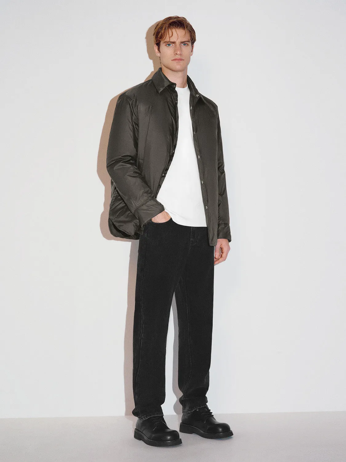 Shirt Collar Down Outerwear