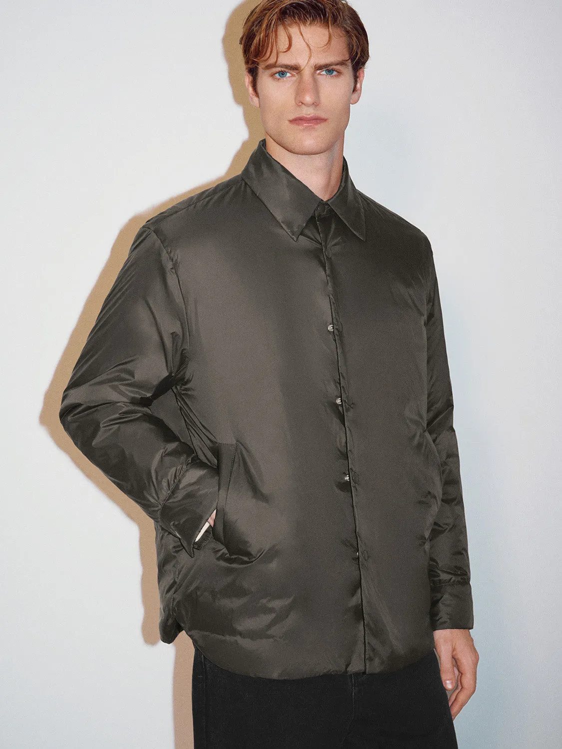 Shirt Collar Down Outerwear
