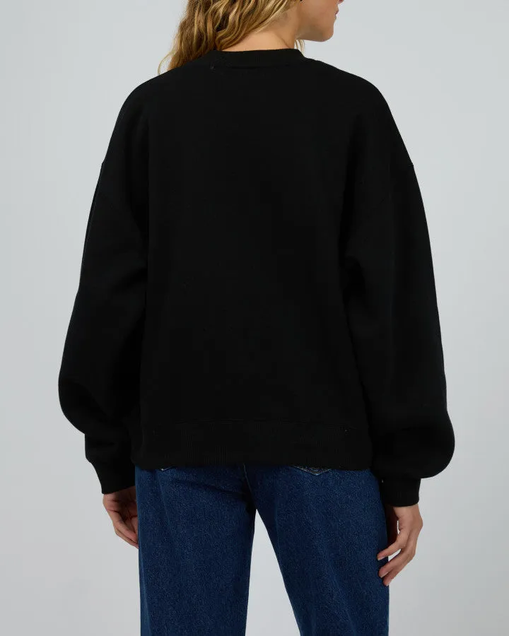 Silent Theory Logo Crew - Black