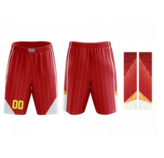 Silver Collection Basketball Shorts Red