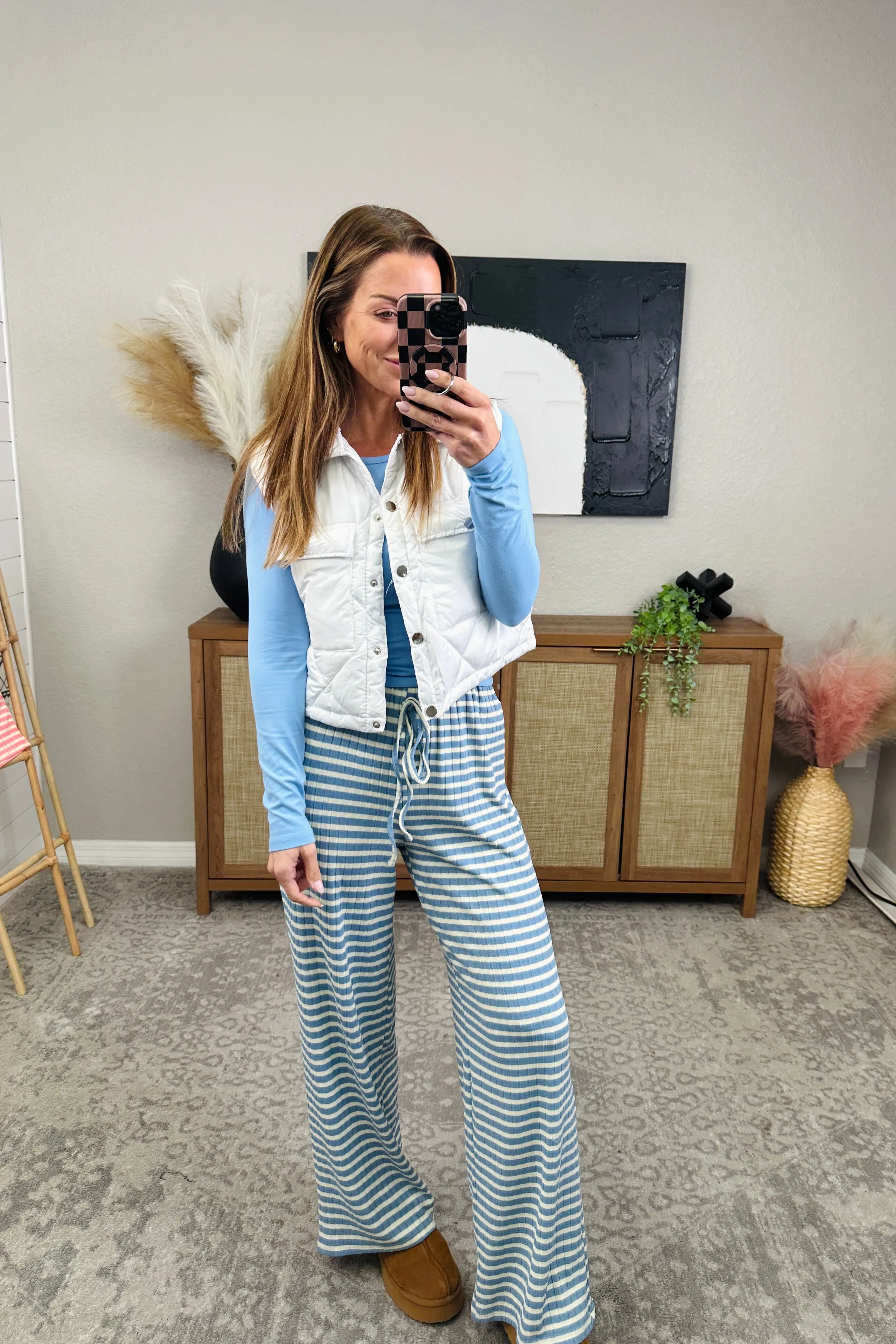 Snobbish Snap Down Quilted Crop Vest