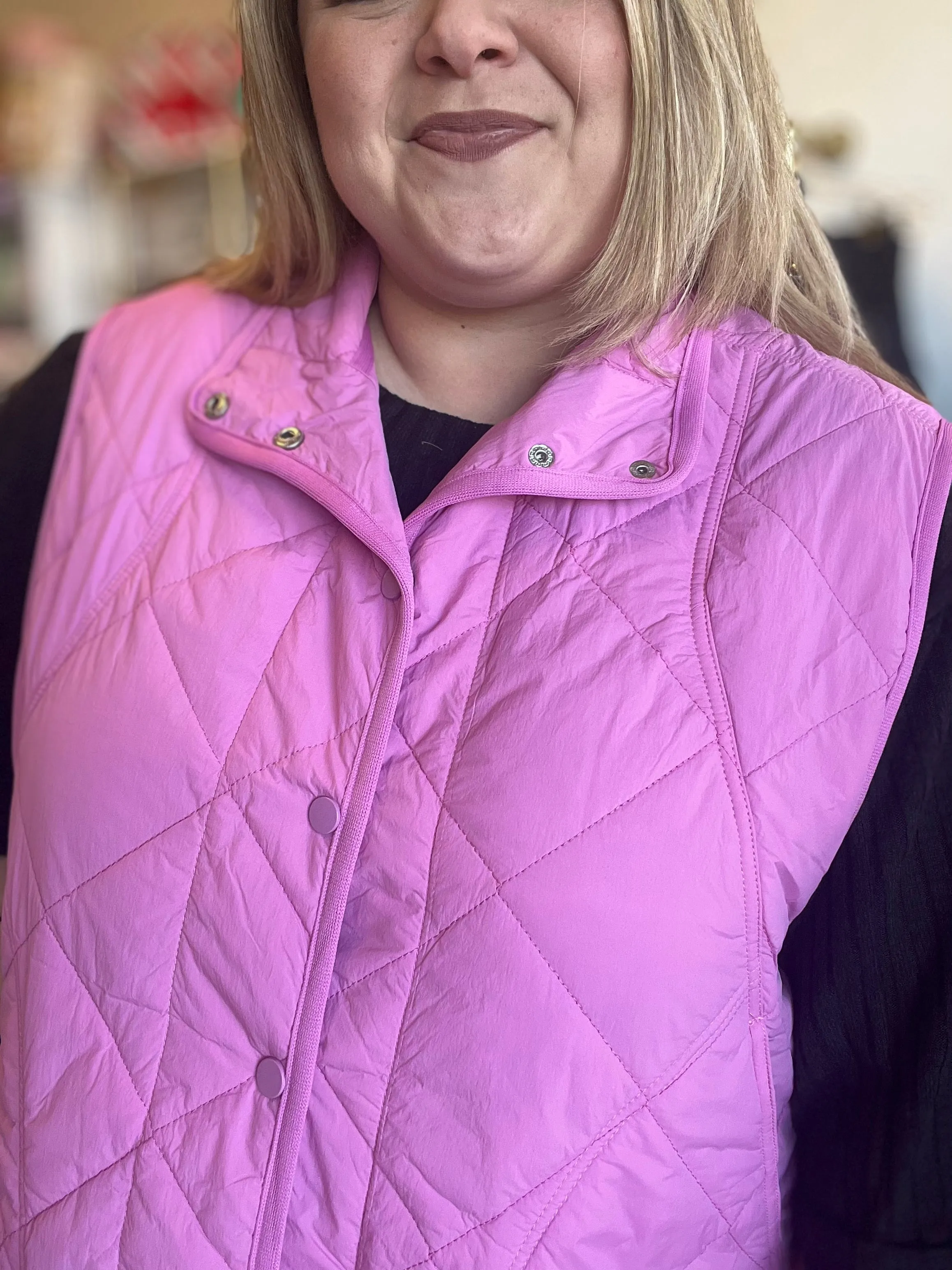 “Snow Bunny” Curvy Pink Scalloped Vest - FINAL SALE