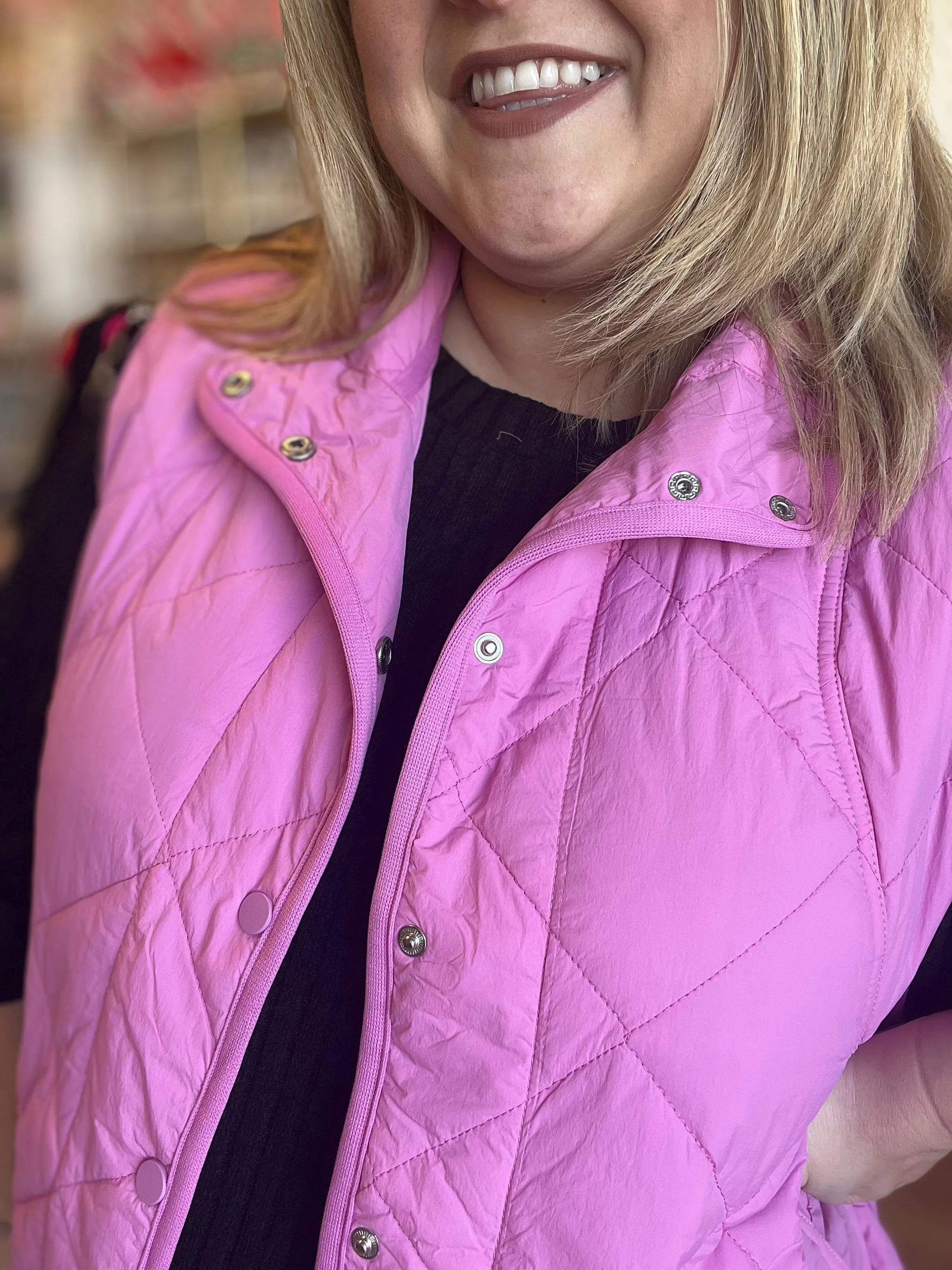“Snow Bunny” Curvy Pink Scalloped Vest - FINAL SALE