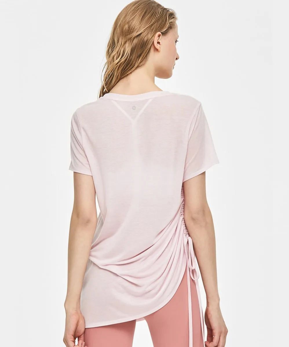 Soften Flow Shirring Short Sleeve