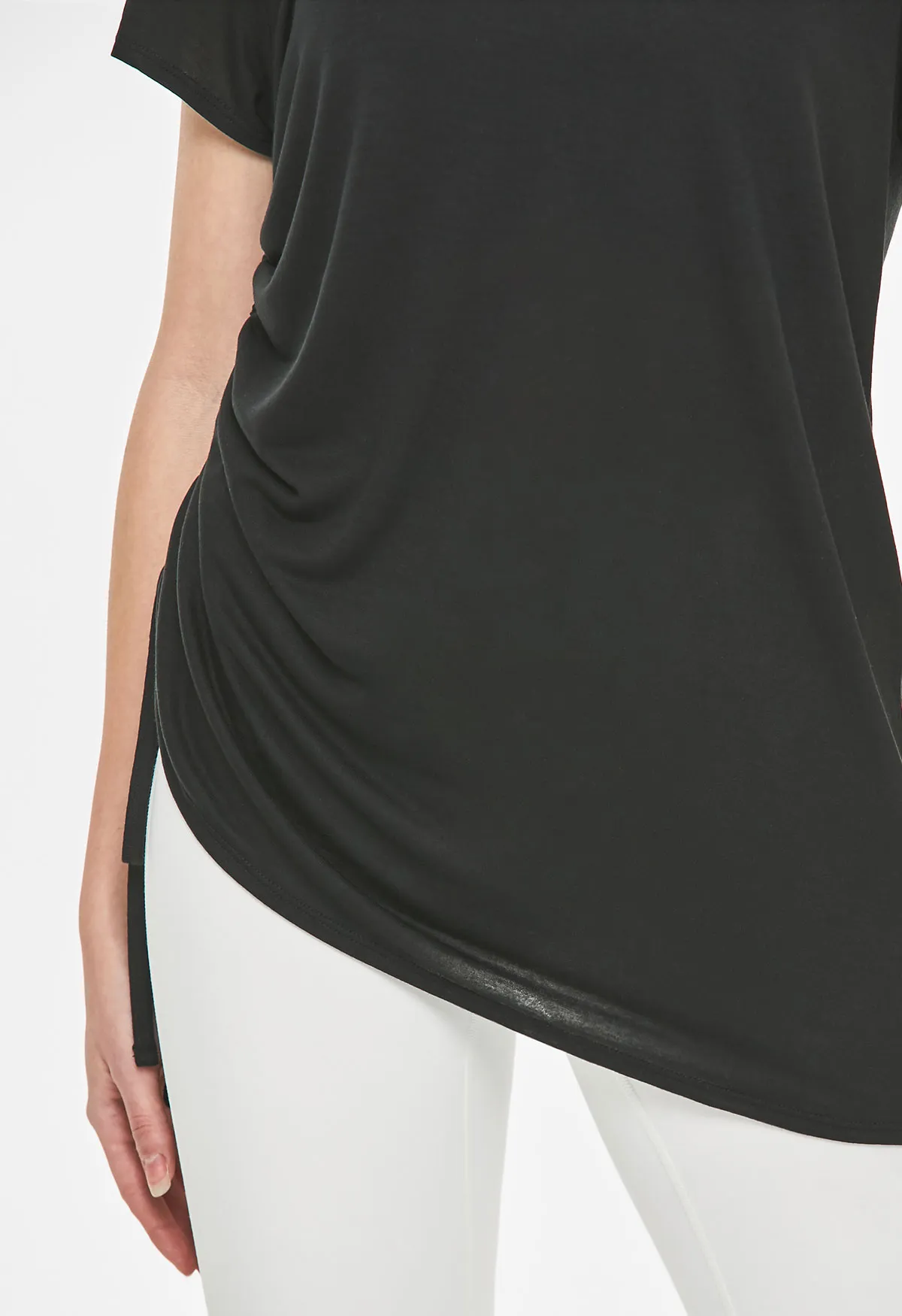 Soften Flow Shirring Short Sleeve