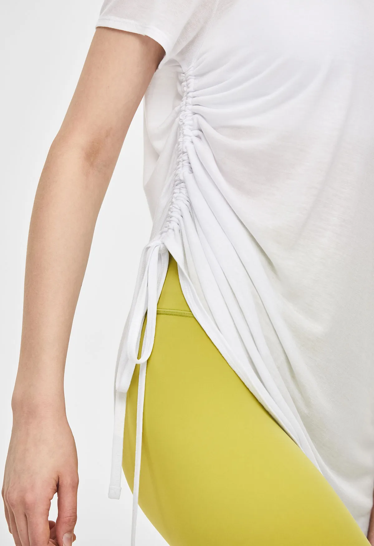 Soften Flow Shirring Short Sleeve
