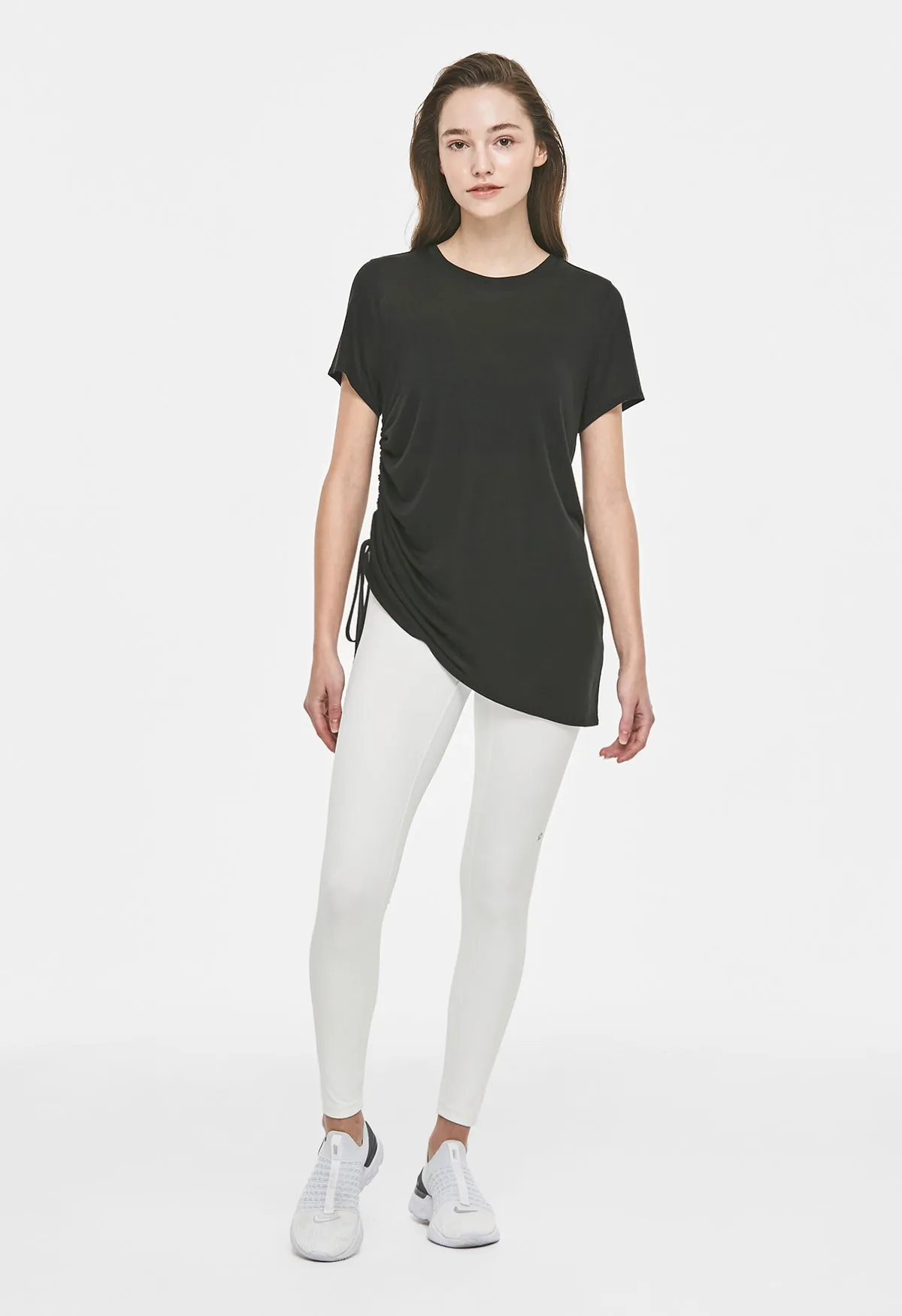 Soften Flow Shirring Short Sleeve