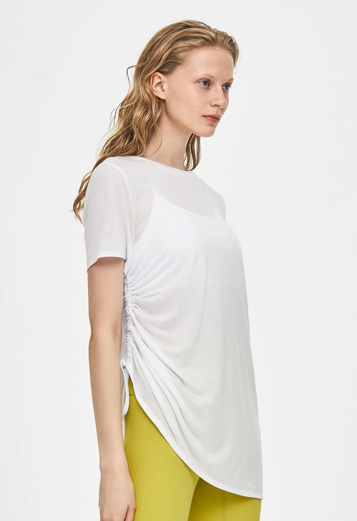 Soften Flow Shirring Short Sleeve