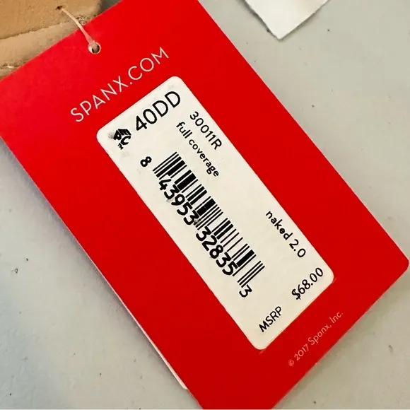 Spanx Bra-llelujah! Lightly Lined Bra in Naked 2.0 Size 40DD NWT