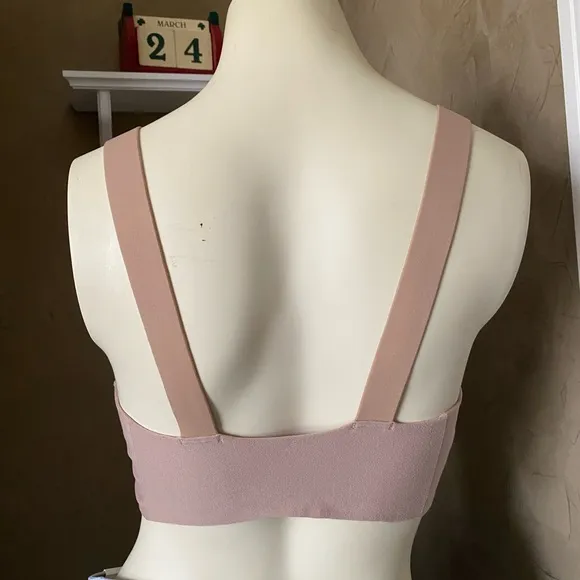 SPANX® Bra-llelujah!® Wireless Bra, Women’s size 34D Lightly Lined, tan color.