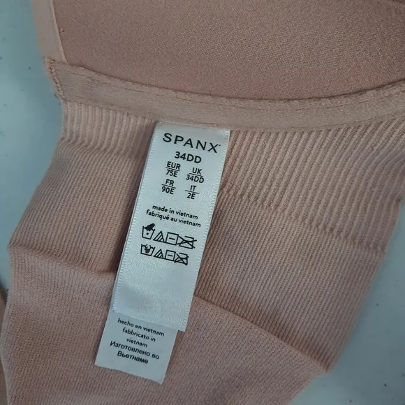 Spanx Brallelujah Lightly Lined Full Coverage Bra Bundle Pink and Blue 34DD