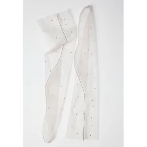 Sparkle Plumetis Superfine Tulle Socks | Ghost/Diamond