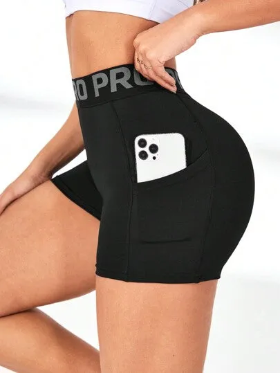 Sport Studio High-Waisted Slim Sport Shorts – Tummy Control, Butt-Lifting & Pockets