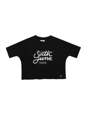T-shirt large logo Sport noir W2403KTS