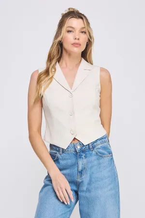 The Riviera Linen Vest