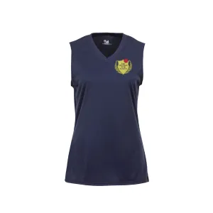 The Villages Water Volleyball Ladies V-Neck Performance Sleeveless Tank