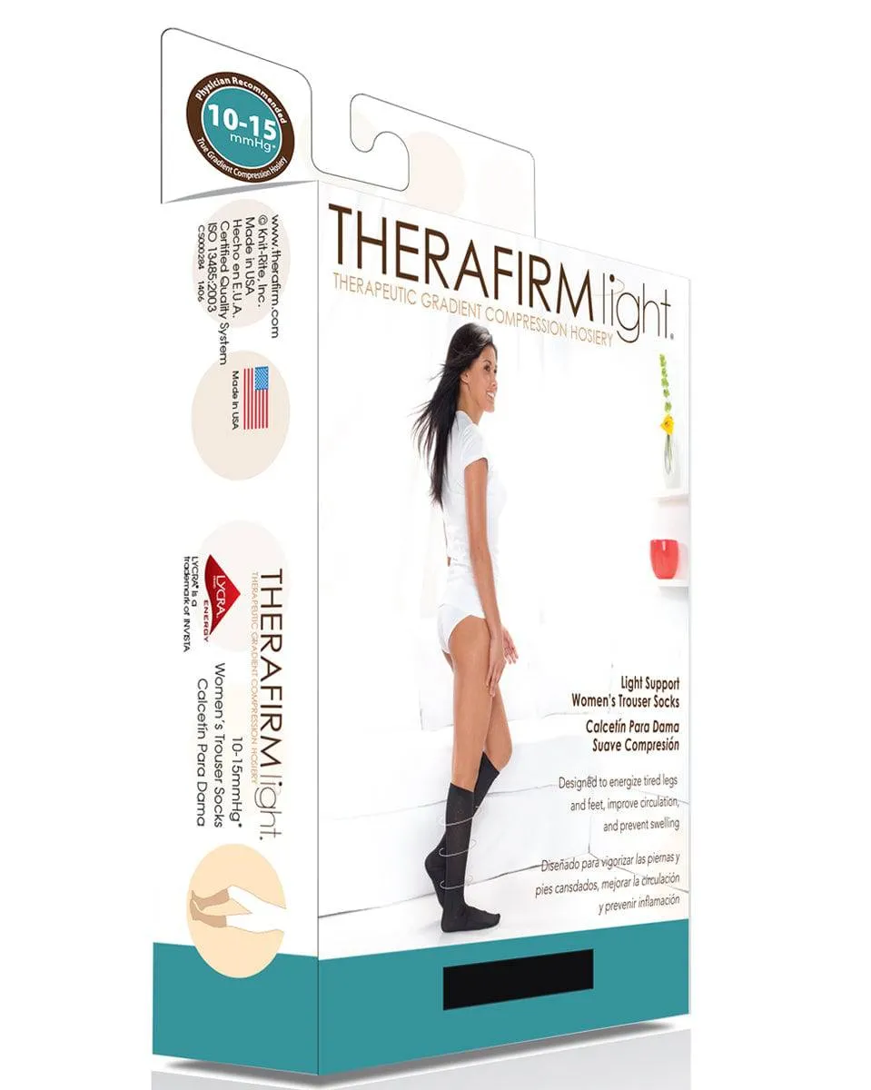 Therafirm Diamond Trouser Socks Knee Highs 10-15 mmHg