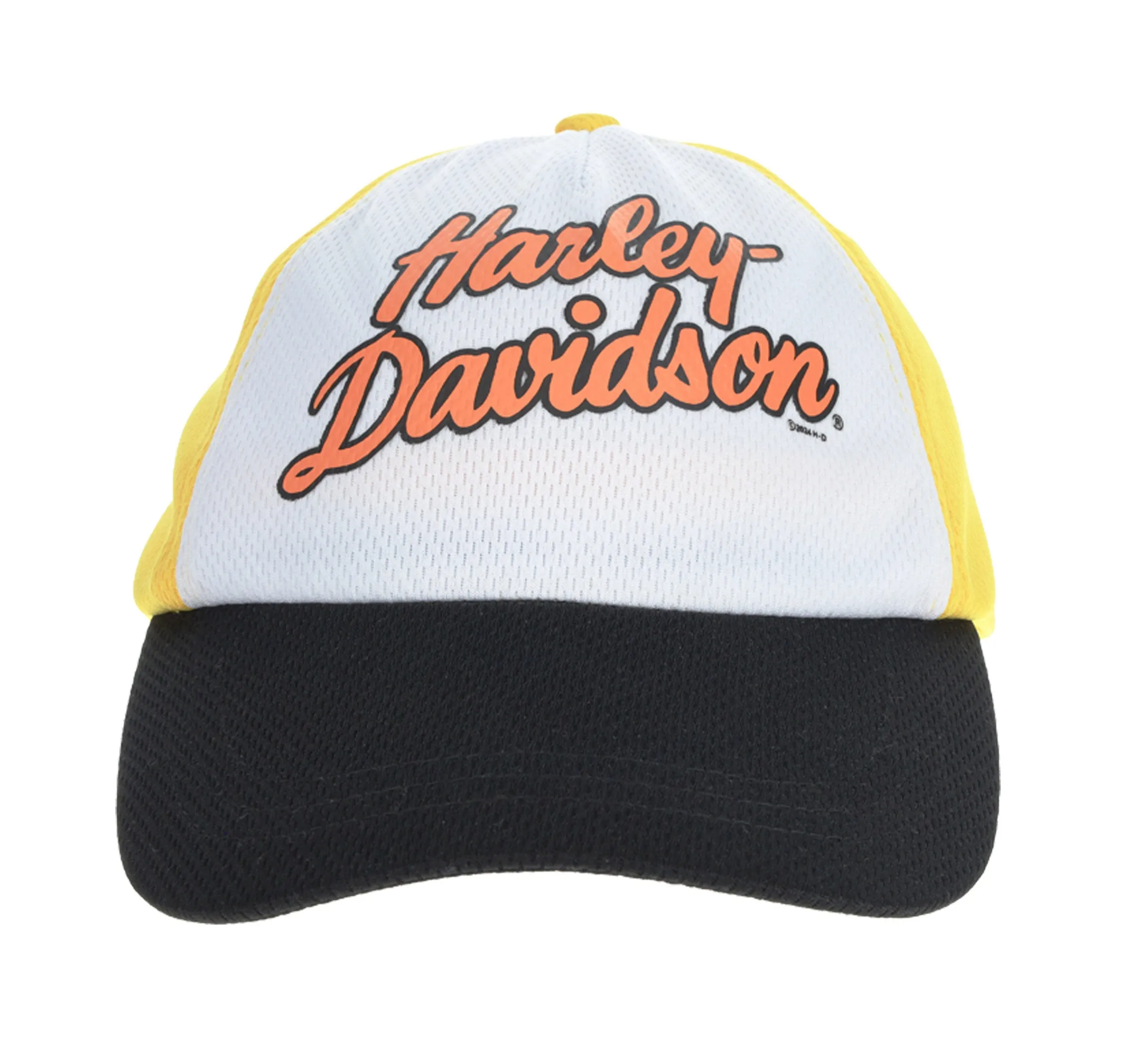 Toddler Girl's Race Collection Mesh With Criss - Cross Back Cap - White