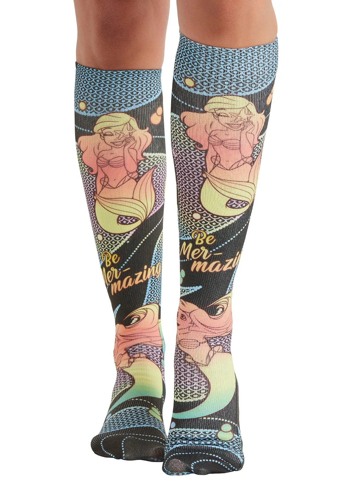 Tooniforms Comfort Support Knee High 8-15 mmHg Compression Sock Amazing Ariel