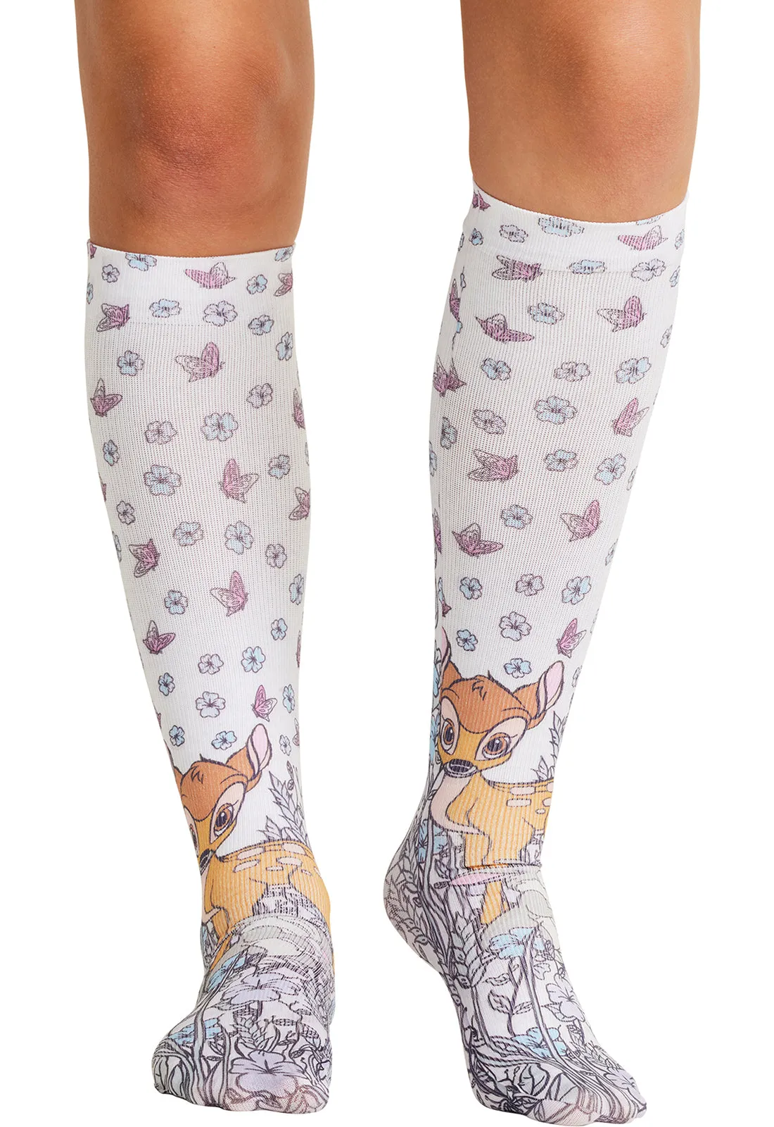 Tooniforms Comfort Support Knee High 8-15mmHg Compression Socks Best Friend Bambi