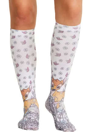 Tooniforms Comfort Support Knee High 8-15mmHg Compression Socks Best Friend Bambi