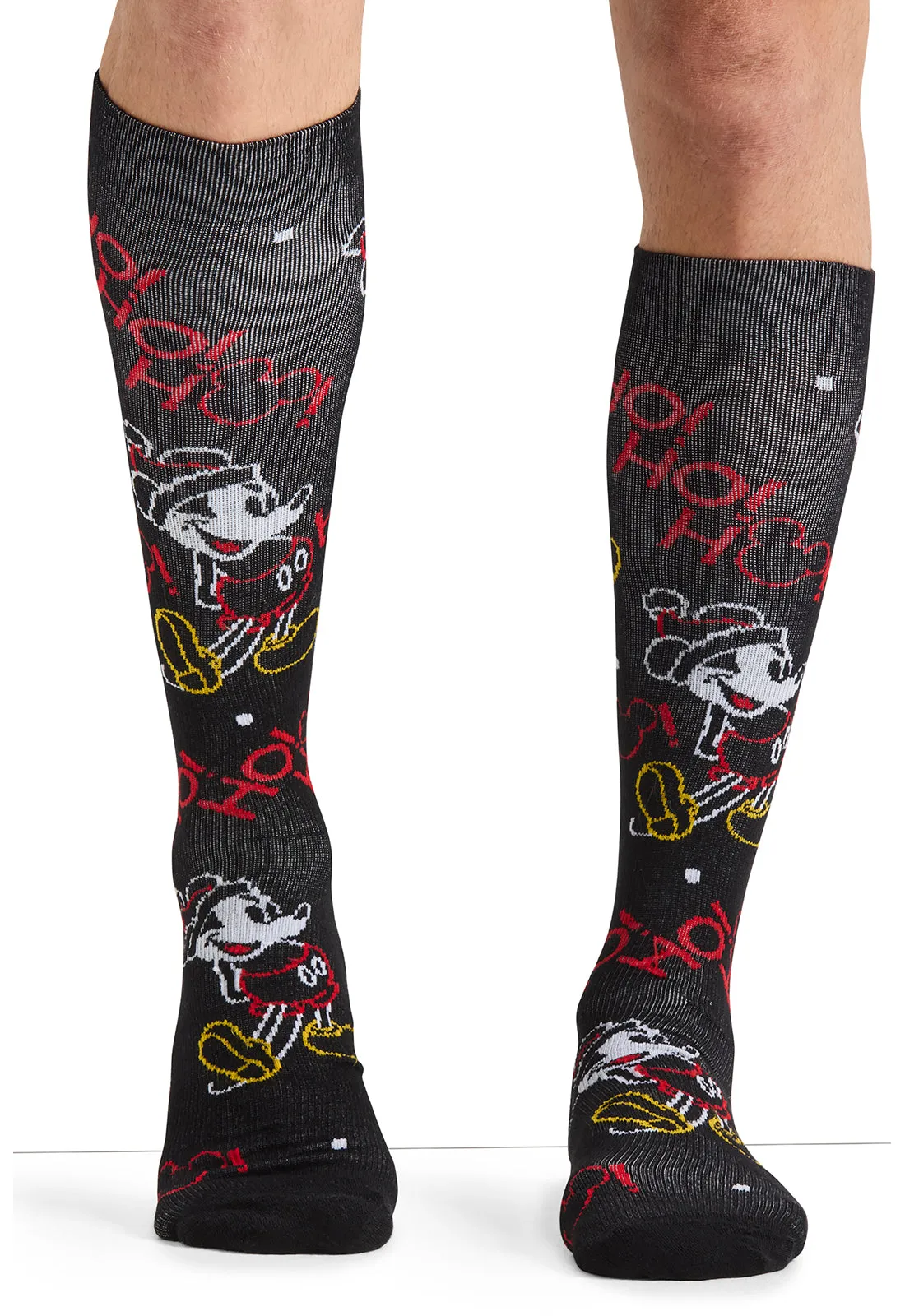 Tooniforms Men's 10-15mmHg Compression Socks Neon Feet