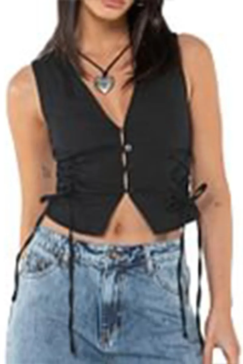 TR3266 Waistcoat Vest Top Outerwear