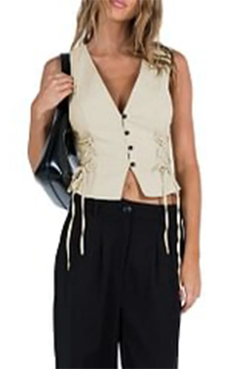 TR3266 Waistcoat Vest Top Outerwear
