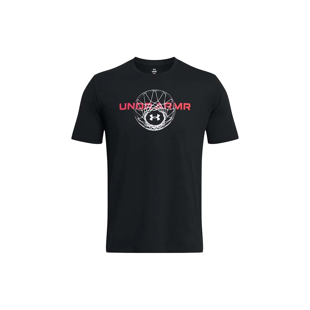 UA Men Basketball Net Wordmark Short Sleeve | 1382849