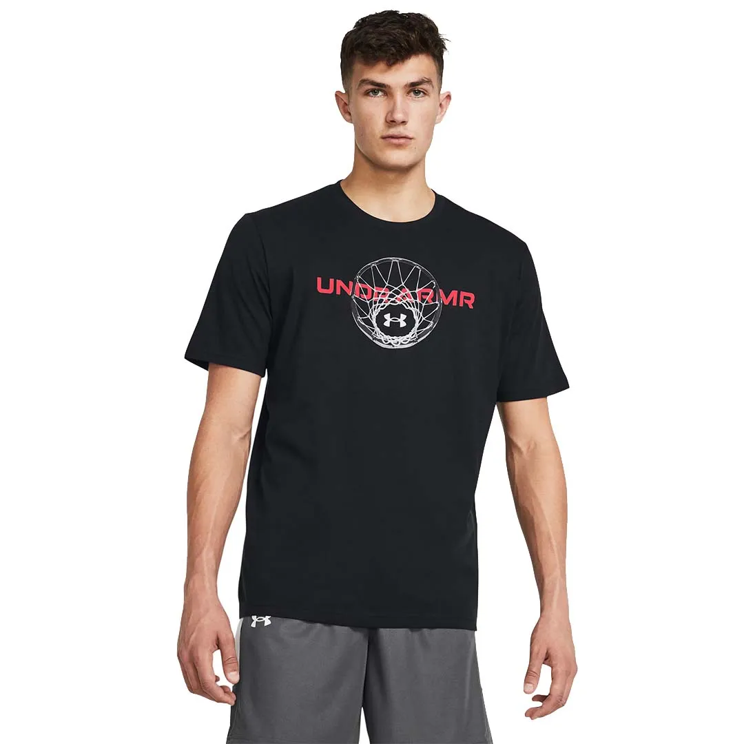 UA Men Basketball Net Wordmark Short Sleeve | 1382849