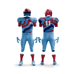 Uniform Xpert American Football Uniform: Premium Performance Gear for Athletes in USA, UK, Canada, featuring Moisture-Wicking Technology, Reinforced Seams, and Sleek Design.