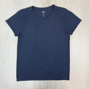 Uniqlo Womens Navy Blue Activewear T-Shirt Size Small