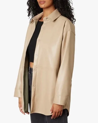 Vegan Leather Shacket