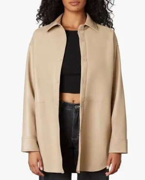 Vegan Leather Shacket